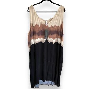 Marla Wynn’s Dress Sleeveless Art to Wear Lantern Dress Women’s Size 3x